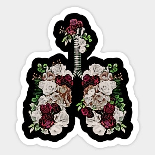 Lung Anatomy / Cancer Awareness 8 Sticker